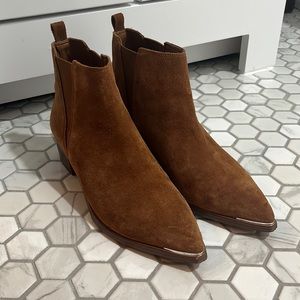 Marc Fisher Brown Suede Booties